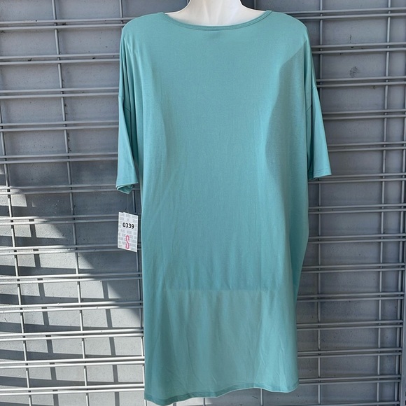LulaRoe Solid Mint Green Irma Tunic Top-0339 - Picture 6 of 10